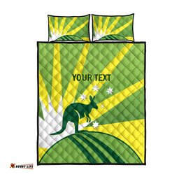 Custom Australia Cricket Quilt Bed Set Go Champions Aussies LT14