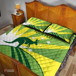 Custom Australia Cricket Quilt Bed Set Go Champions Aussies LT14