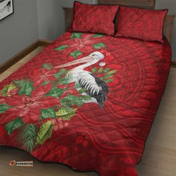 Australian Pelican Quilt Bed Set Aboriginal Inspired Christmas LT9