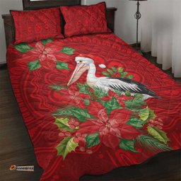 Australian Pelican Quilt Bed Set Aboriginal Inspired Christmas LT9