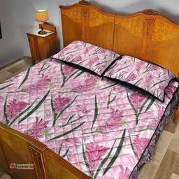 Australia Kangaroo Paws Quilt Bed Set Aussie Native Flowers Indigenous Art LT14