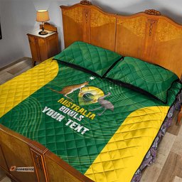 Custom Bowls Australia Quilt Bed Set National Color Curve Sporty LT14