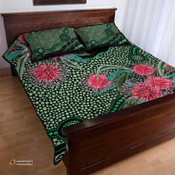 Australia Hakea Quilt Bed Set Aussie Native Flowers Indigenous Art LT14