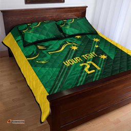 Australia Kangaroo Custom Quilt Bed Set Aussie National Color Sporty Pattern LT9