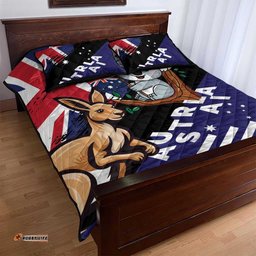 Australia Kangaroo Koala Together Quilt Bed Set Special Edition LT01
