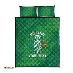 Custom Ireland Cricket Quilt Bed Set Irish Celtic Knot - National Color LT14