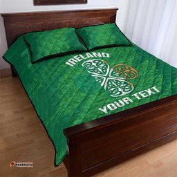 Custom Ireland Cricket Quilt Bed Set Irish Celtic Knot - National Color LT14