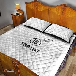 Custom New Zealand Football Quilt Bed Set The Whites-Sporty T90 Style LT03