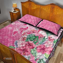 Australia Cockatoos Breast Cancer Quilt Bed Set Faith Hope Love LT05