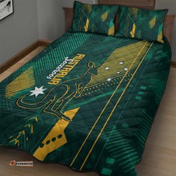 Australia Socceroos 2026 Custom Quilt Bed Set Go Aussie Kangaroo National Color LT14