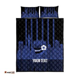 New Zealand Auckland Football Custom Quilt Bed Set Go City of Sails Est 2025 LT14