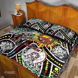 NAIDOC 50 Years of Deadly Personalised Quilt Bed Set Aboriginal Dot Art LT9