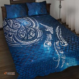 Matariki Galaxy Quilt Bed Set New Zealand Map Maori Pattern LT9