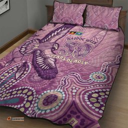 NAIDOC Week - 50 Years Deadly Quilt Bed Set Pastel Wings LT7