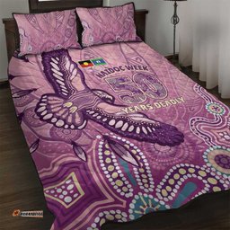 NAIDOC Week - 50 Years Deadly Quilt Bed Set Pastel Wings LT7