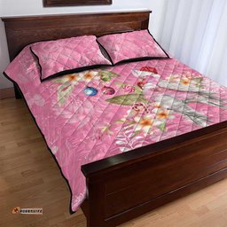 Joyful Pink Cockatoo Quilt Bed Set Australia Christmas Vibes LT9