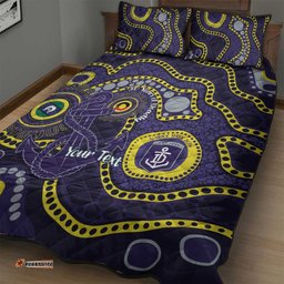 Dockers NAIDOC Week 2026 Personalised Quilt Bed Set 50 Years of Deadly Aboriginal Art LT14