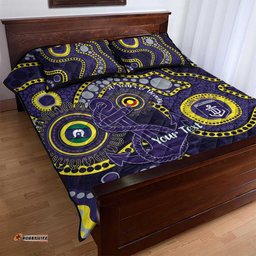Dockers NAIDOC Week 2026 Personalised Quilt Bed Set 50 Years of Deadly Aboriginal Art LT14