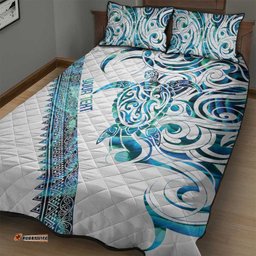 Kahui Whetu Paua shell Kowhaiwhai Taniko Personalised Quilt Bed Set Turtle Tattoo Maori Tribal Style LT9