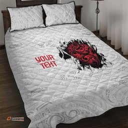 New Zealand Maori Heart Tribal Personalised Quilt Bed Set Polynesian Patterns LT9
