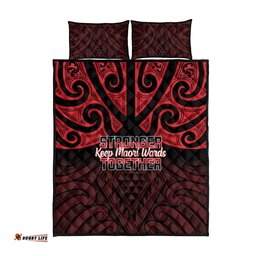 Keep Maori Wards New Zealand Quilt Bed Set Stronger Together Aotearoa Taniko LT14