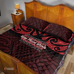Keep Maori Wards New Zealand Quilt Bed Set Stronger Together Aotearoa Taniko LT14