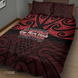 Keep Maori Wards New Zealand Quilt Bed Set Stronger Together Aotearoa Taniko LT14