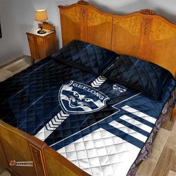 Geelong Cats Quilt Bed Set Modern Geometric Sports Graphic Style TS04
