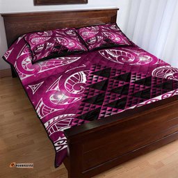 Matariki New Zealand Quilt Bed Set NZ Niho Taniwha Maori New Year Pink Galaxy LT14
