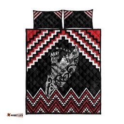 New Zealand Christmas Taniko Poutama Quilt Bed Set Mountainscape Maori Fern LT7