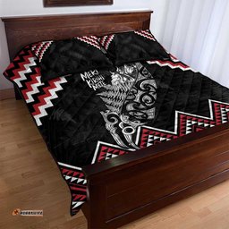 New Zealand Christmas Taniko Poutama Quilt Bed Set Mountainscape Maori Fern LT7