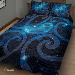 New Zealand Maori Matariki Quilt Bed Set Galaxy Kowhaiwhai LT7