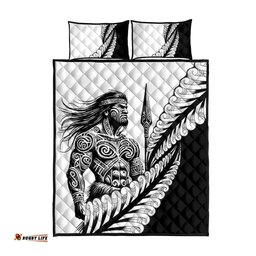 Koru Fern New Zealand Maori Tribal Warrior Quilt Bed Set LT9