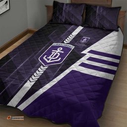 Fremantle Dockers Quilt Bed Set Modern Geometric Sports Graphic Style TS04