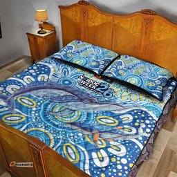 NAIDOC Week 2026 Quilt Bed Set Dreaming of Whales Aboriginal Dot Art LT9
