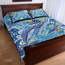 NAIDOC Week 2026 Quilt Bed Set Dreaming of Whales Aboriginal Dot Art LT9