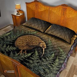 New Zealand Kiwi Bird Quilt Bed Set Silver Fern Mix Maori Pattern LT05