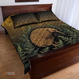 New Zealand Kiwi Bird Quilt Bed Set Silver Fern Mix Maori Pattern LT05
