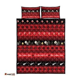 New Zealand Darts Christmas Quilt Bed Set Merry Xmas Aotearoa Maori Red LT14
