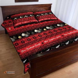 New Zealand Darts Christmas Quilt Bed Set Merry Xmas Aotearoa Maori Red LT14