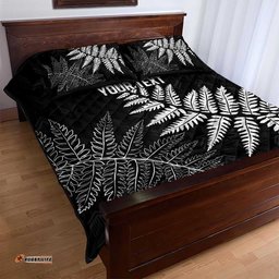 New Zealand Lawn Bowls Personalized Quilt Bed Set Wrap-Around Silver Fern LT7