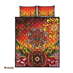 NAIDOC Week 2026 Quilt Bed Set 50 Years of Deadly Aboriginal Dot Art LT9