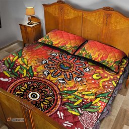 NAIDOC Week 2026 Quilt Bed Set 50 Years of Deadly Aboriginal Dot Art LT9