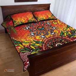NAIDOC Week 2026 Quilt Bed Set 50 Years of Deadly Aboriginal Dot Art LT9
