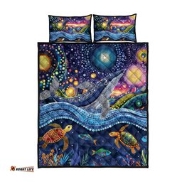 Heal Country Heal Our Nation Aboriginal Dreamtime Quilt Bed Set LT9
