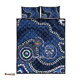 Geelong Cats NAIDOC Week 2026 Personalised Quilt Bed Set 50 Years of Deadly Aboriginal Art LT14