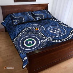Geelong Cats NAIDOC Week 2026 Personalised Quilt Bed Set 50 Years of Deadly Aboriginal Art LT14