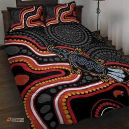 Indigenous Platypus Australia Quilt Bed Set Australian Aboriginal Art Proud LT14