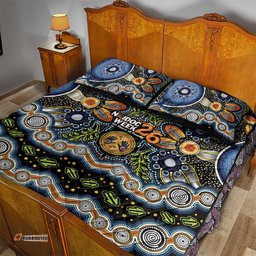 NAIDOC Deadly 50 Years Quilt Bed Set Aboriginal and Torres Strait Islander LT9