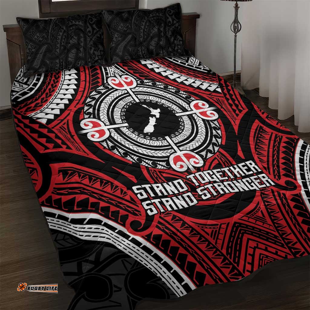 Aotearoa Proud To Be Maori Quilt Bed Set New Zealand Fight Together LT9